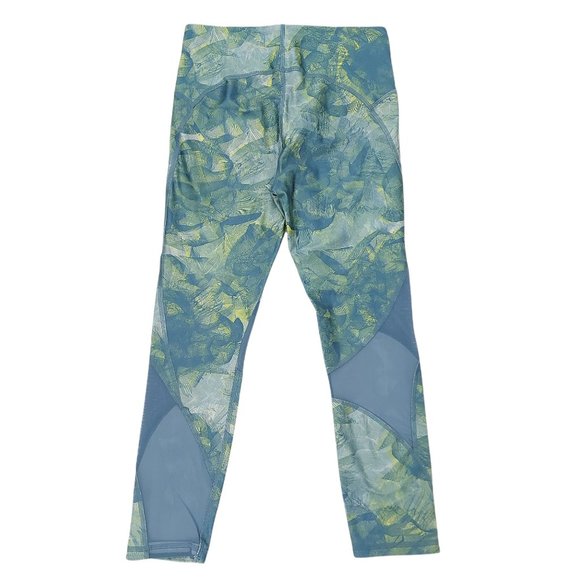 Under Armour Leggings Womens Medium Green Compression HeatGear Capri Athleisure - Picture 2 of 10